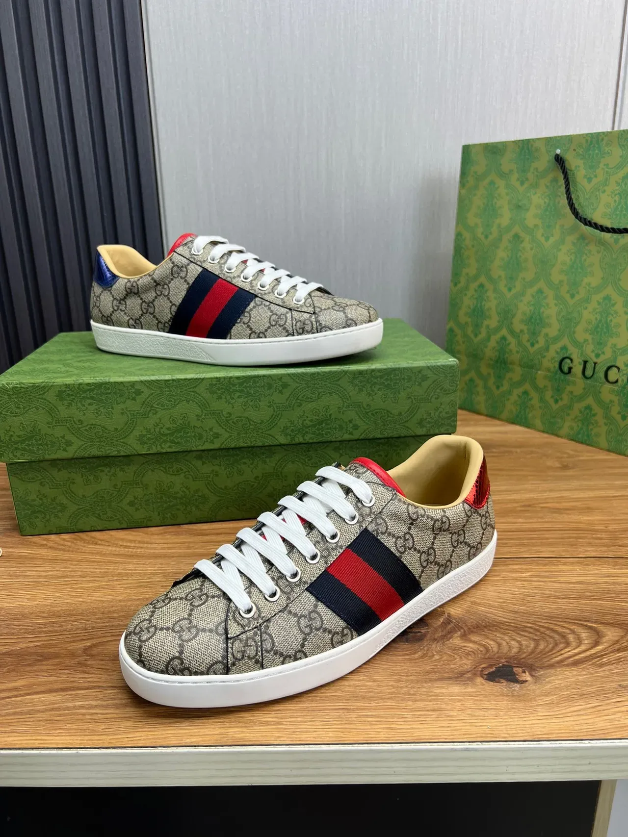 Gucci Tennis 1977 GG Monogram Web Stripe Lifestyle Sneakers 5
