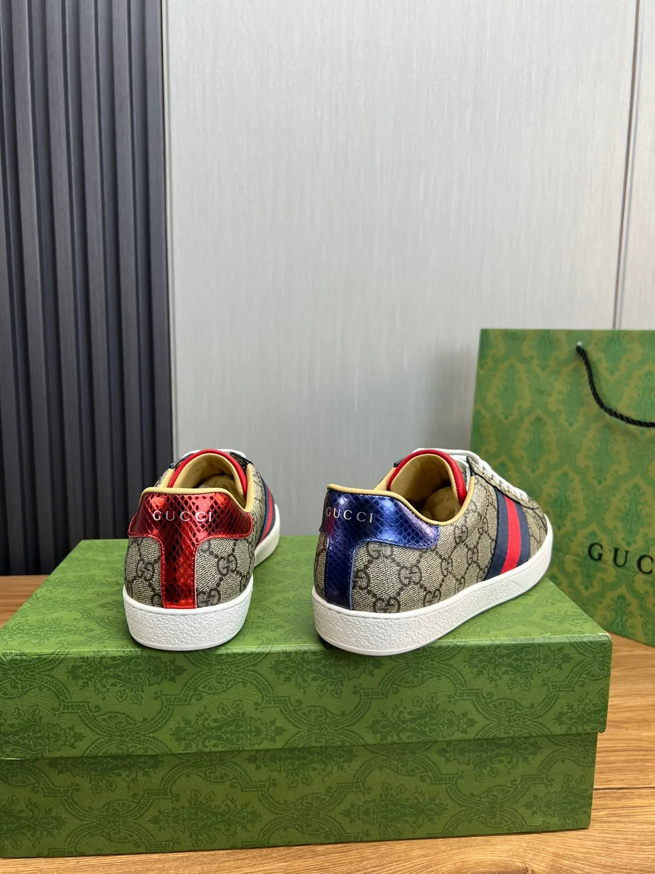 Gucci Tennis 1977 GG Monogram Web Stripe Lifestyle Sneakers 6