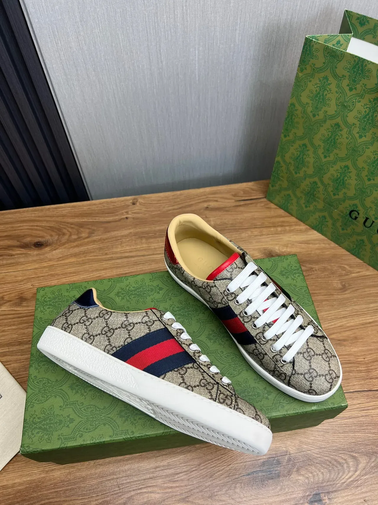 Gucci Tennis 1977 GG Monogram Web Stripe Lifestyle Sneakers 7
