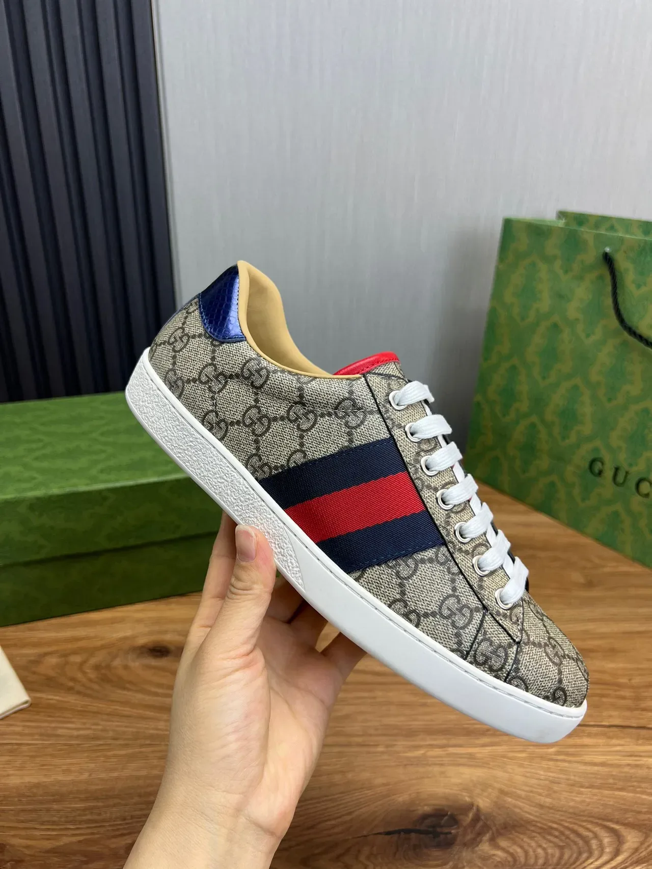 Gucci Tennis 1977 GG Monogram Web Stripe Lifestyle Sneakers 8