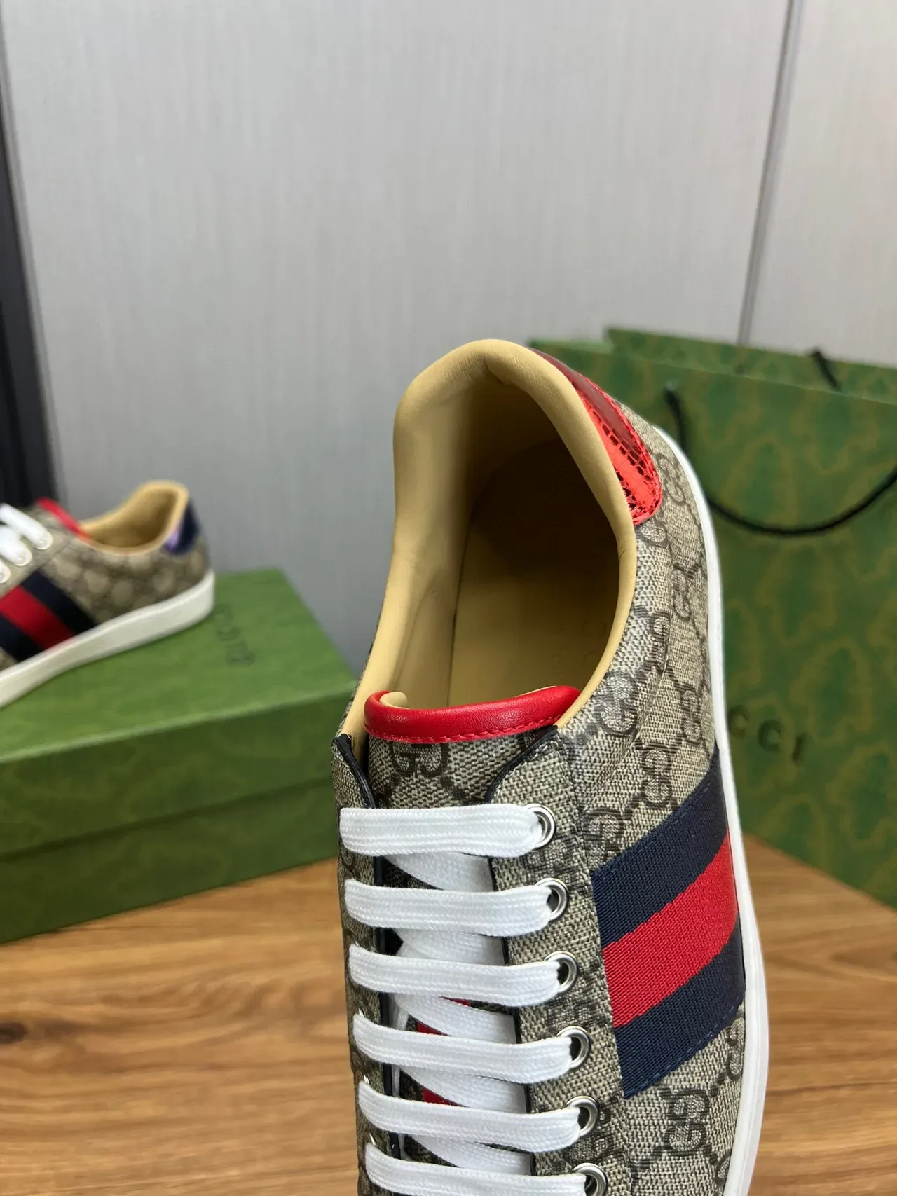 Gucci Tennis 1977 GG Monogram Web Stripe Lifestyle Sneakers 9
