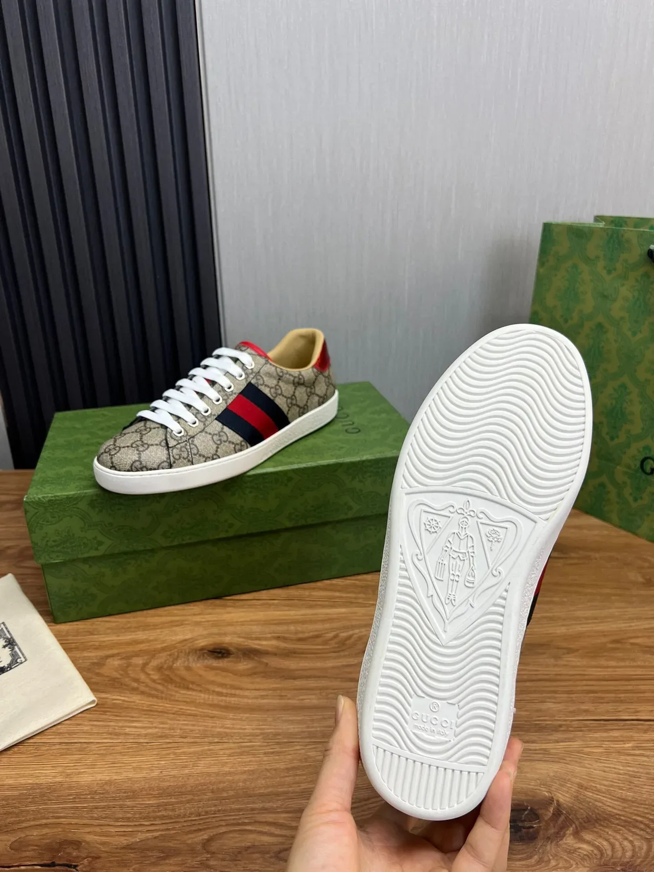 Gucci Tennis 1977 GG Monogram Web Stripe Lifestyle Sneakers 10
