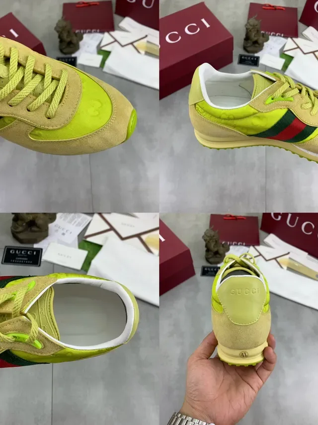 Gucci Tennis 1977 Zapatillas Lifestyle Amarillo y Beige 2
