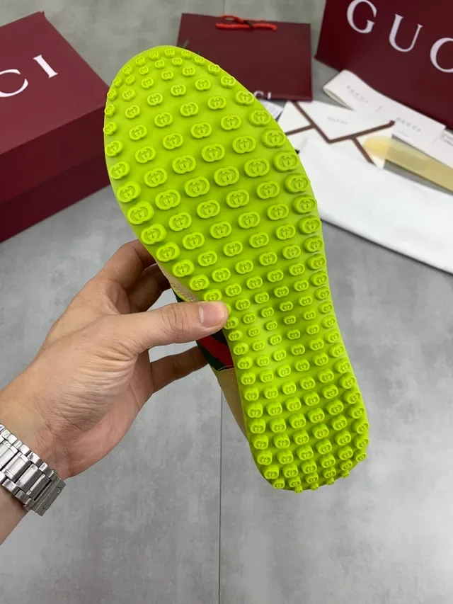 Gucci Tennis 1977 Zapatillas Lifestyle Amarillo y Beige 3