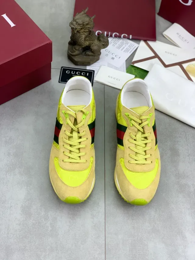 Gucci Tennis 1977 Zapatillas Lifestyle Amarillo y Beige 5