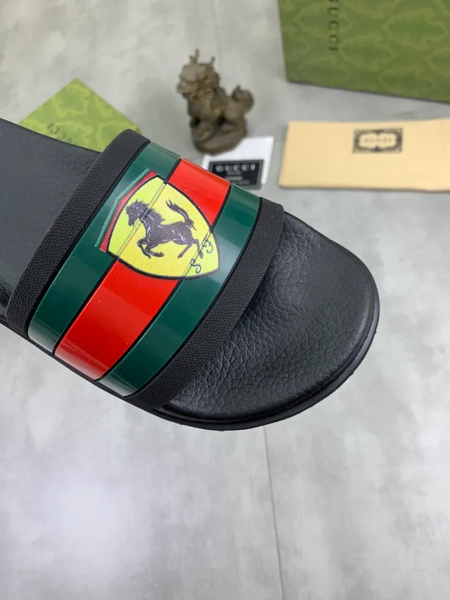 Gucci x Scuderia Ferrari Web Stripe Slide Slipper 3