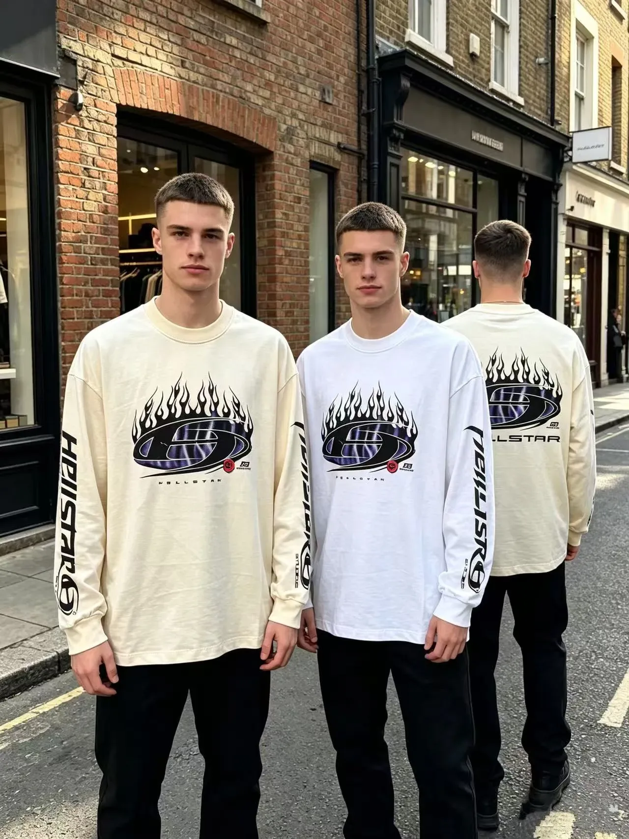 Hellstar Flame Logo Long Sleeve T-Shirt 9