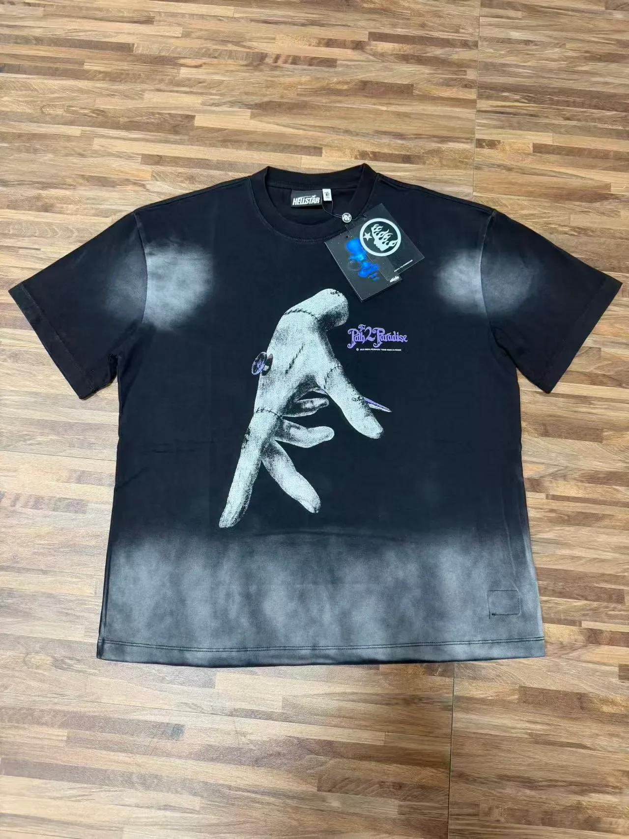 Hellstar Gradient-Dyed Graphic Print Oversized T-Shirt 3
