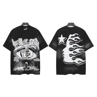 Hellstar Graphic Print Oversized Black T-Shirt