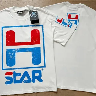 Hellstar H Star Graphic Print White T-Shirt