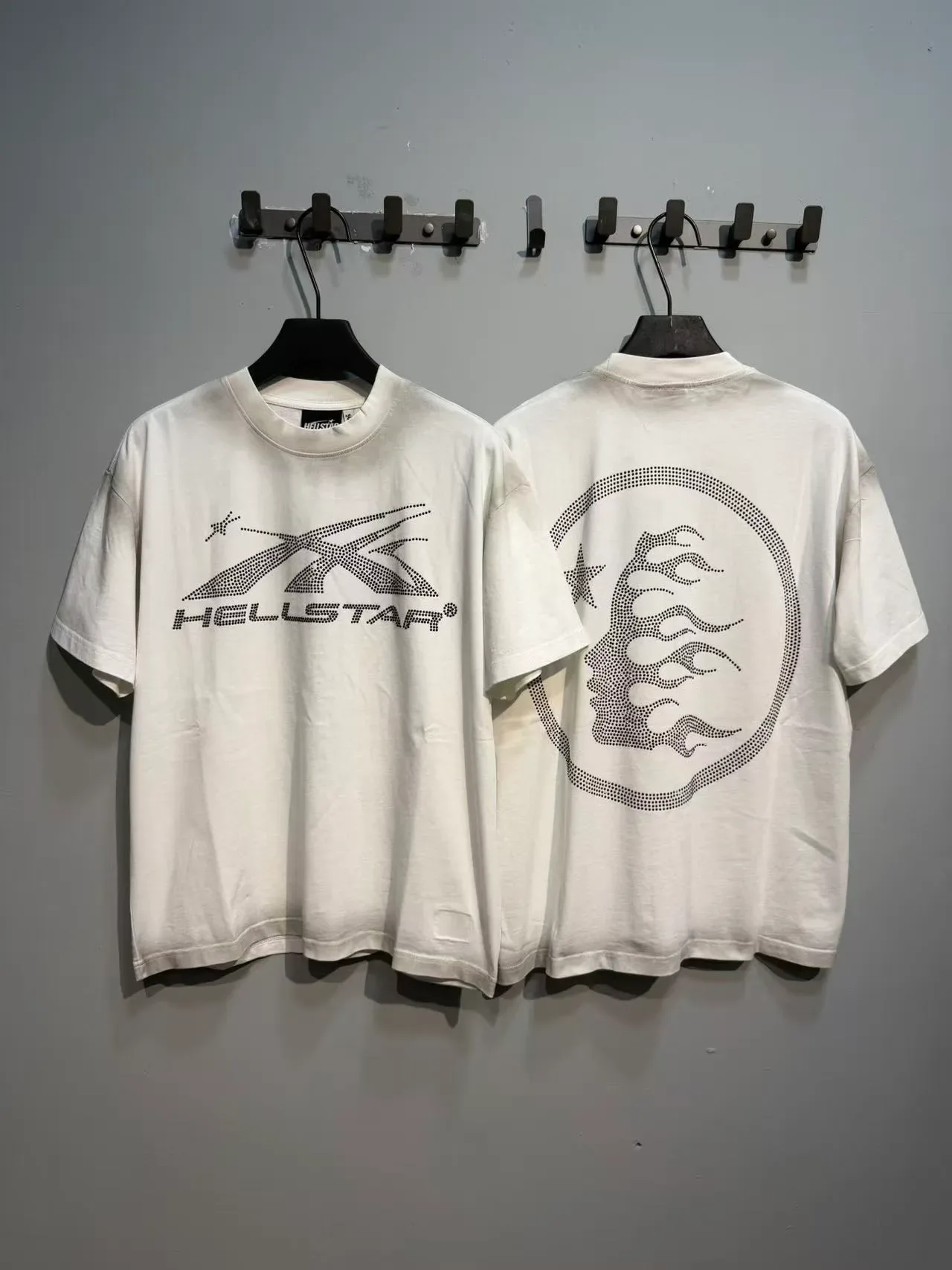 Hellstar 水钻图案宽松T恤 2