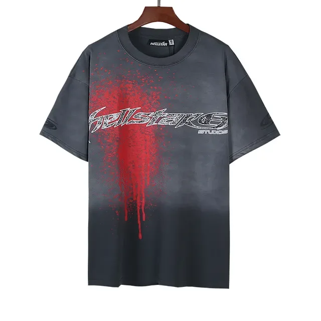 Hellstar Studios Spray-Drip Graphic T-Shirt 6
