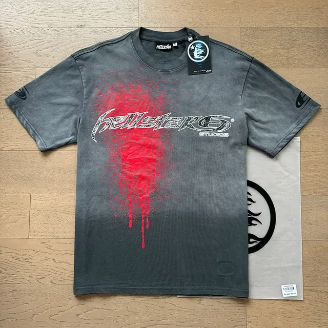 Hellstar Studios Spray-Drip Graphic T-Shirt 8