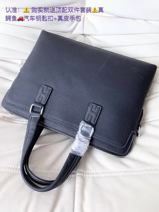Hermès Aïma গঠিত পিটেড চামড়া টপ-হ্যান্ডেল টোট ব্যাগ 4