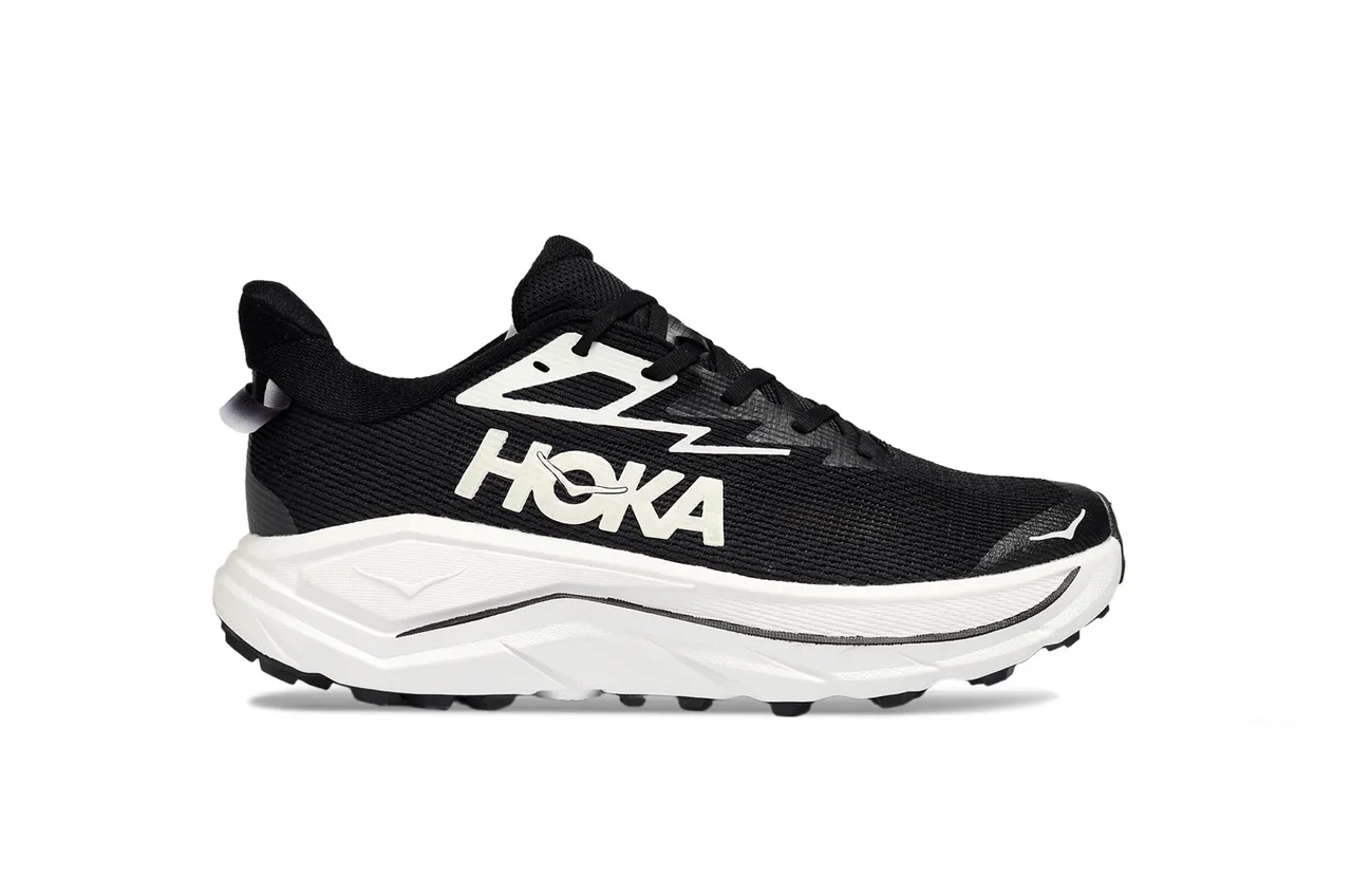 Hoka Black White Engineered Mesh Upper Thick Sculpted Midsole Running Shoes 2