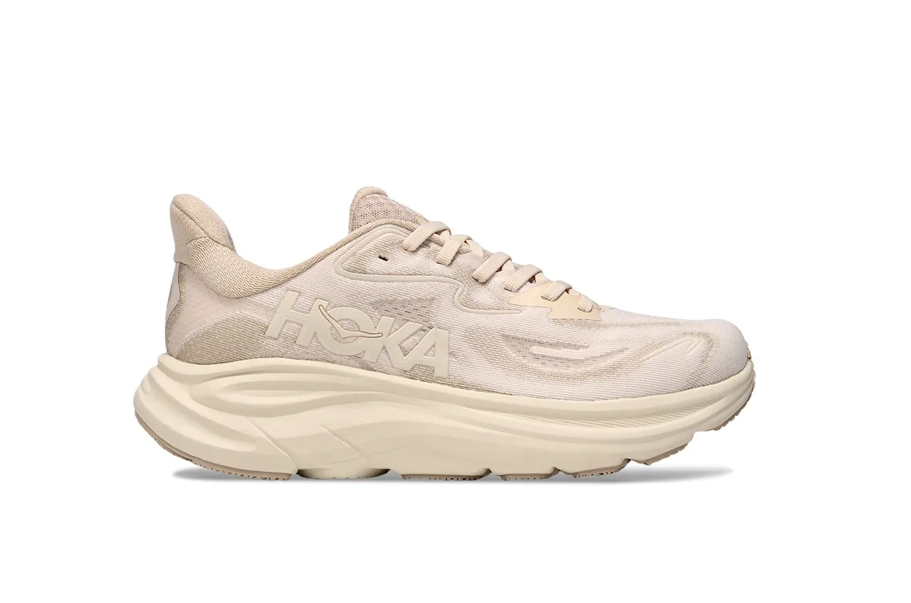 Hoka White Monochromatic Tonal Engineered Knit Upper Running Shoes 2