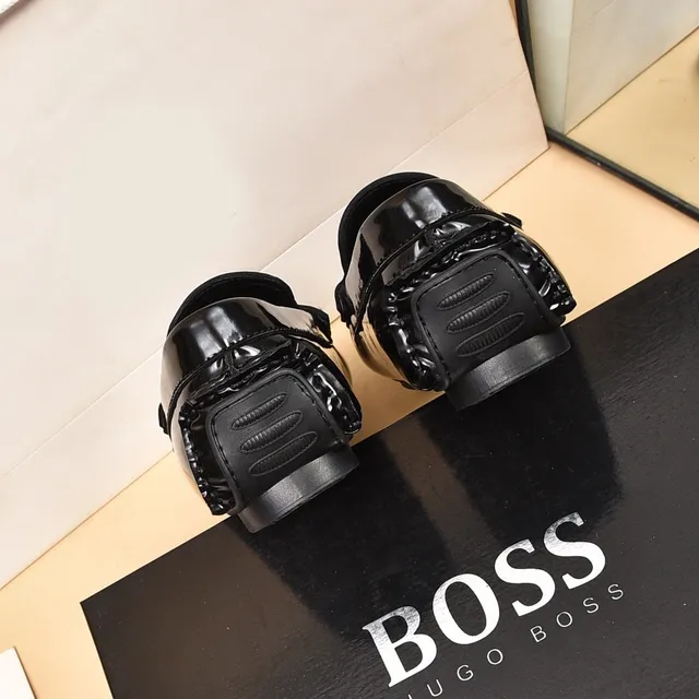 Hugo Boss Loafer de Cuero Charol Negro 2