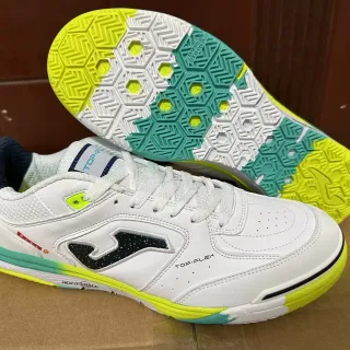 Joma Top-Flex White Neon Yellow Teal Lifestyle Sneakers