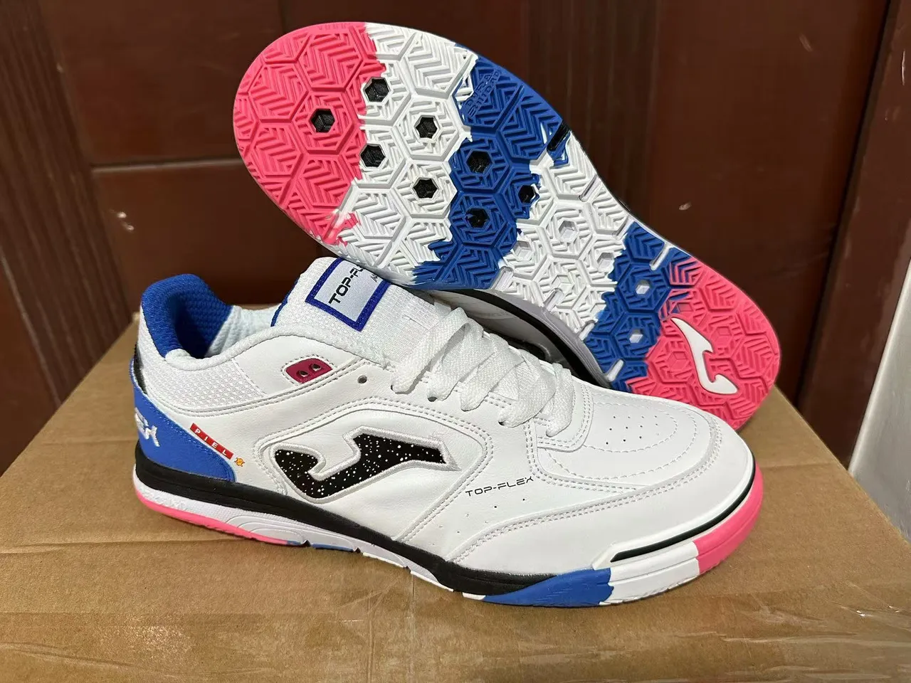 Joma Top-Flex أحذية رياضية أسلوب حياة أبيض نيون أصفر تيل 9