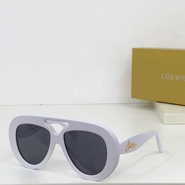 Loewe 飞行员风格 半透明琥珀渐变太阳镜 6