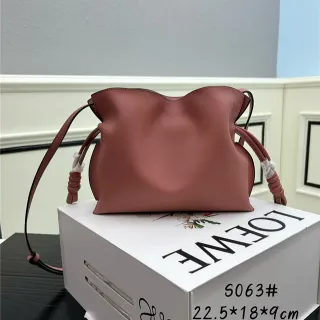 Loewe Hobo Pink Soft Slouchy Silhouette Knotted Strap Ends Hobo Bag