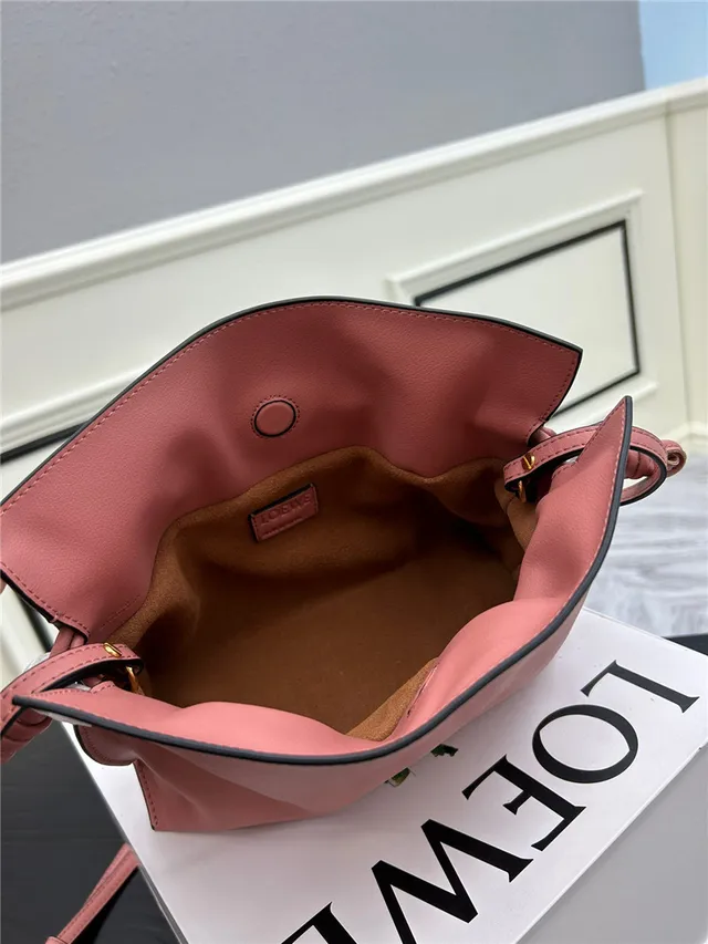 Loewe Hobo 粉色柔软松垮轮廓系结肩带末端hobo包 3