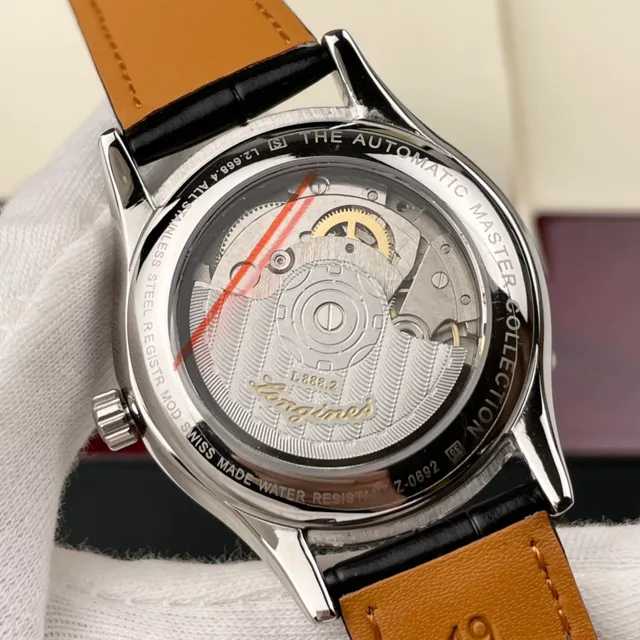 Longines Black Silver Classic Dress Dial Mechanical Watch 5