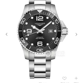 Longines Hydroconquest Black Dial Stainless Steel Mechanical Watch