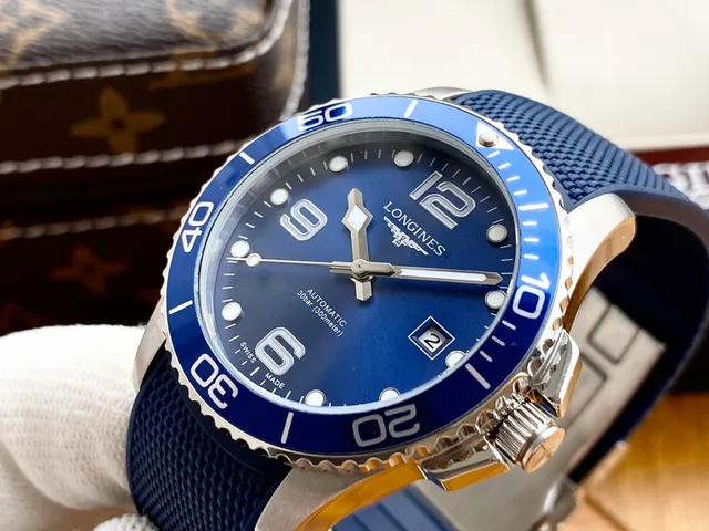 Longines Hydroconquest Esfera Azul Reloj Mecánico 5