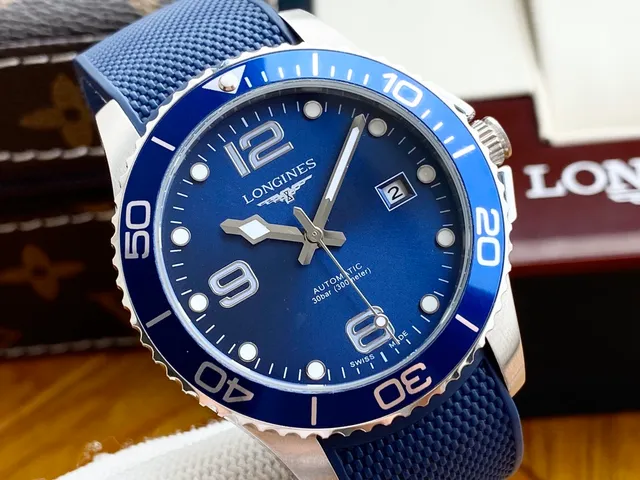 Longines Hydroconquest Esfera Azul Reloj Mecánico 7