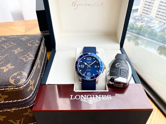 Longines Hydroconquest Esfera Azul Reloj Mecánico 8