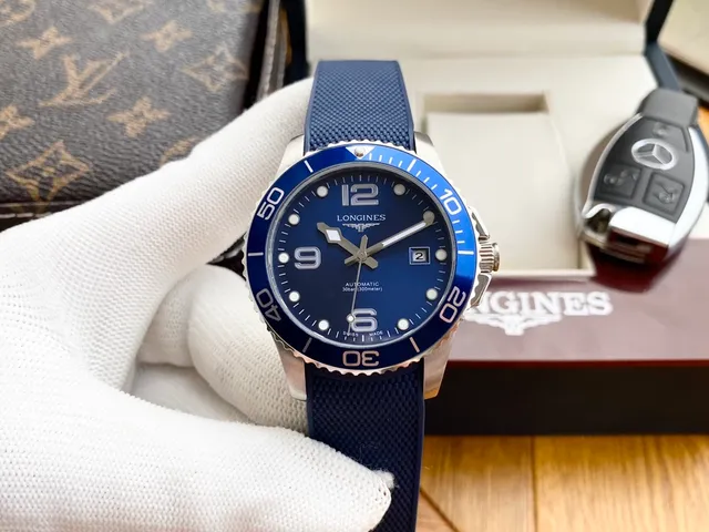 Longines Hydroconquest Esfera Azul Reloj Mecánico 9