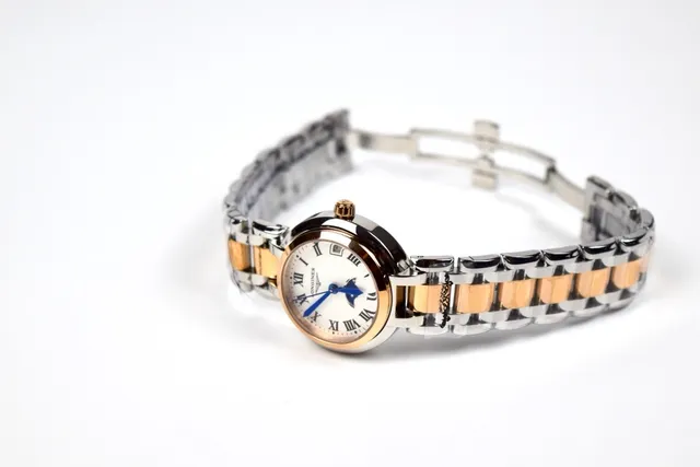 Longines Silver Gold Two-Tone Stainless Steel Moon Phase Complication Mechanical Watch 5
