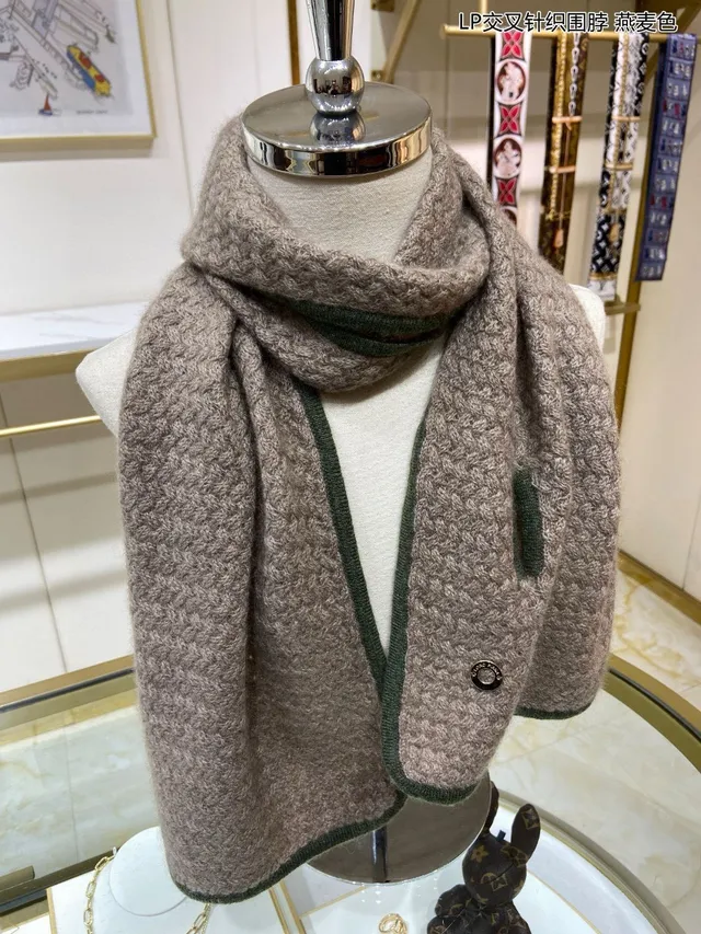 Loro Piana Beige Army Green Cross-Knit Texture Contrasting Ribbed Trim Cardigan 7