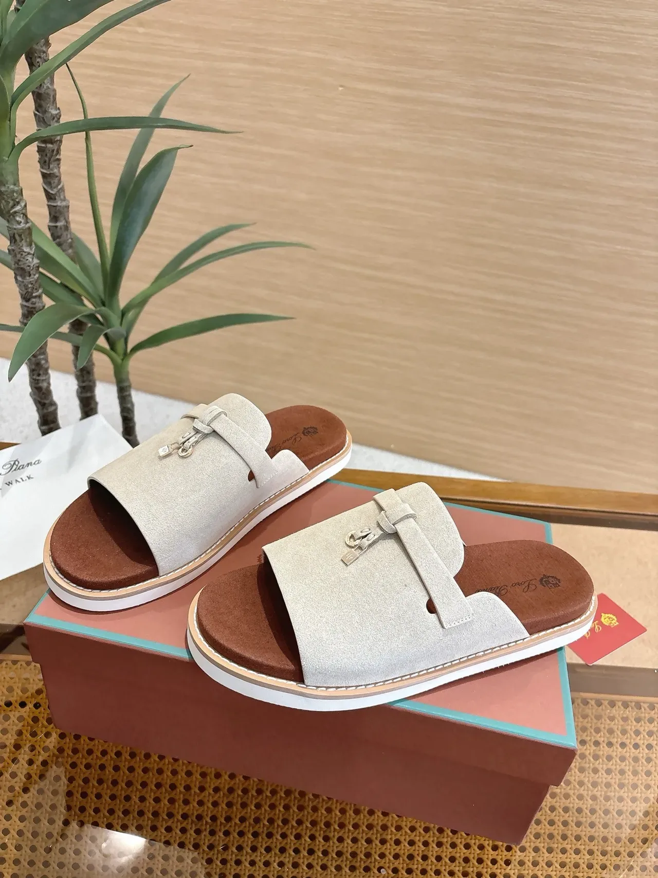 Loro Piana Summer Walk Knotted Strap Slippers 9