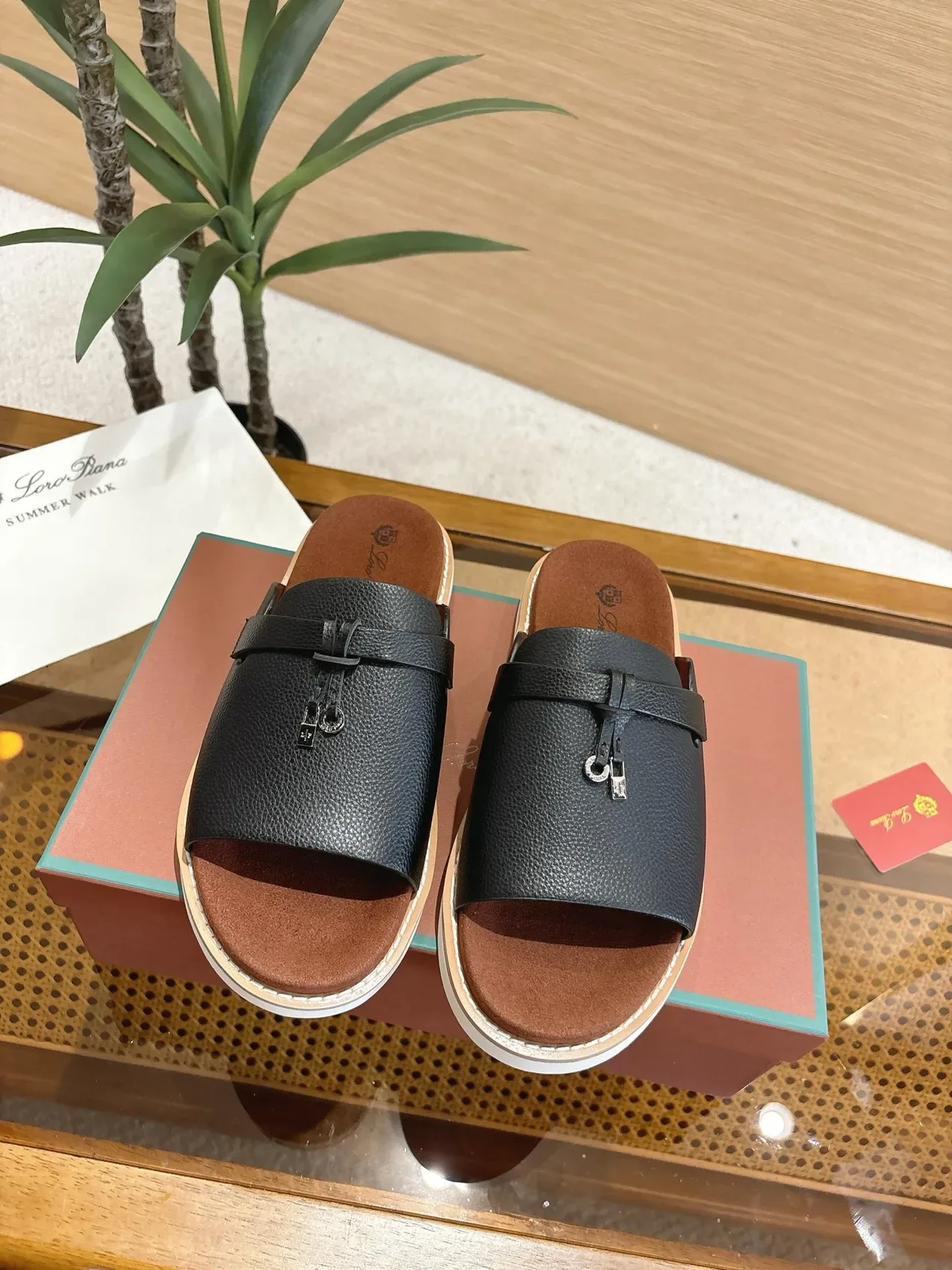 Loro Piana Summer Walk Knotted Strap Slippers 12