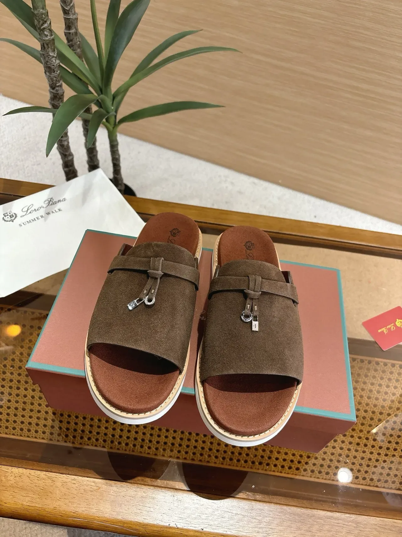 Loro Piana Summer Walk Knotted Strap Slippers 14