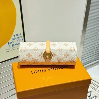 Louis Vuitton Beige Gold Cylindrical Roll-Up Monogram Canvas Wristlet