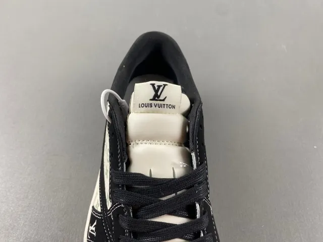 Louis Vuitton Black Beige Low-Top Monogram Canvas Lifestyle Sneakers 6