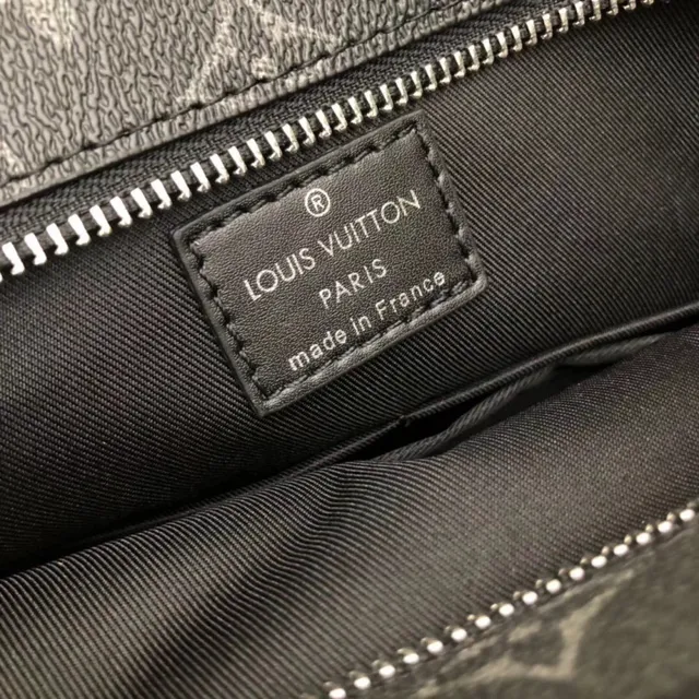 Louis Vuitton Noir Brun Monogramme Toile Enduite Cuir Placa Acento Sac à Bandoulière 2