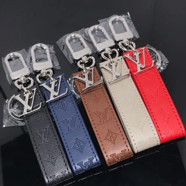 Louis Vuitton Black Silver Embossed Monogram Leather Strap Card Holder 2