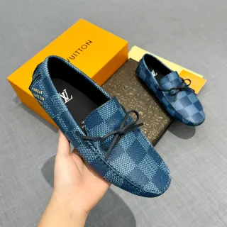 Louis Vuitton নীল চেকার্ড বাউ লোফার