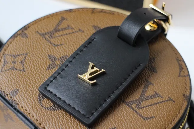 लुई विटन Boîte Chapeau गोल भूरा Monogram Canvas टोट बैग 5