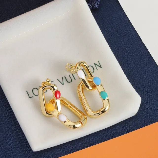 Louis Vuitton Chain Reaction Gold Multicolor Chunky Enamel-Accented Bracelet 4