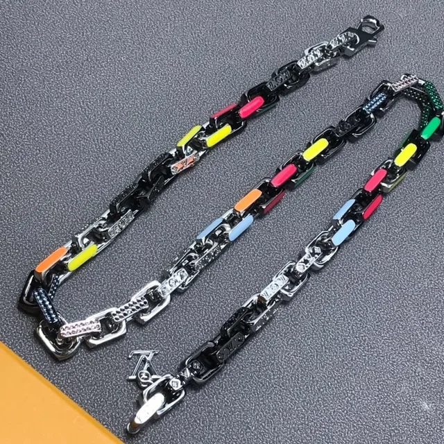 Louis Vuitton Chain Reaction Multicolor Enamel Bracelet 1