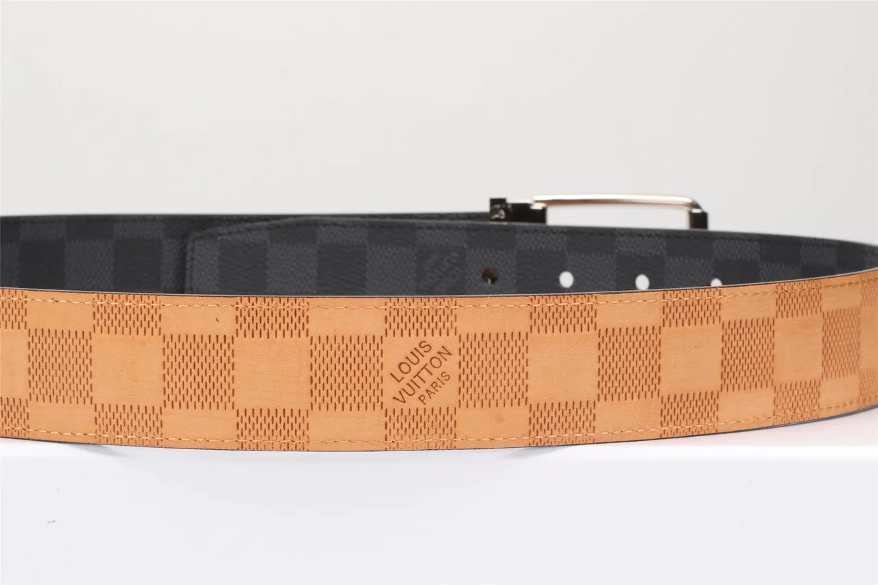 Louis Vuitton Damier Graphite Reversible Leather Belt 6