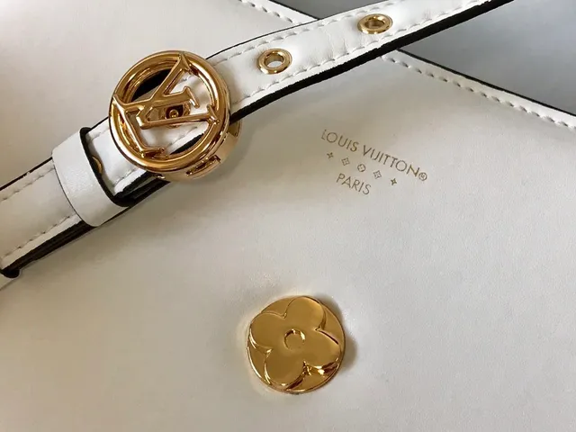 Louis Vuitton Dauphine সাদা চামড়ার আন্ডারআর্ম ব্যাগ 4