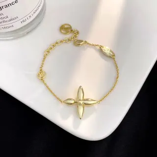 Louis Vuitton फूल ब्रेसलेट गोल्ड-टोन चेन ब्रेसलेट