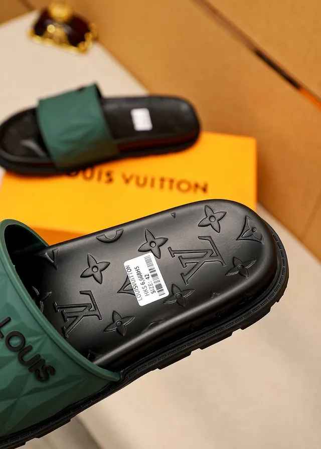 Louis Vuitton Geometric Strap Monogram Slippers 7