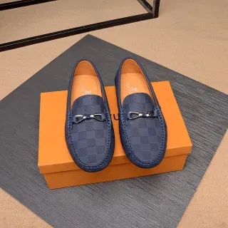 Louis Vuitton Horsebit 1955 Navy Damier লোফার